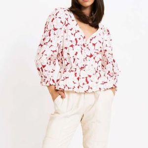 CHRISTY LYNN BELLA TOP RED LEAF M